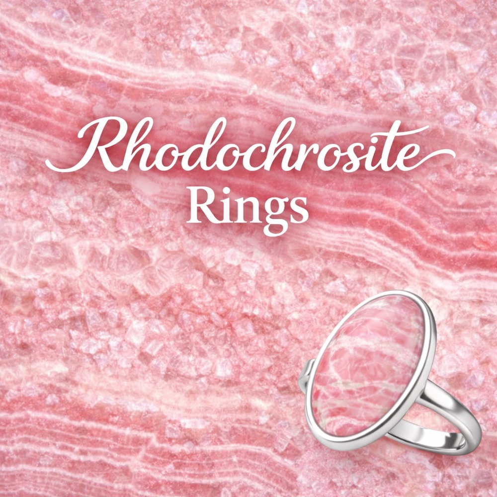 Pink Rhodochrosite Ring